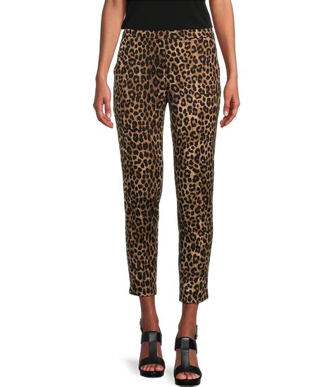 michael michael kors printed pull-on pants|Michael Kors denim pants.